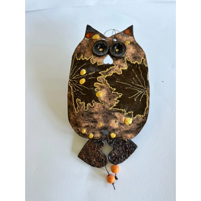 Sowa ceramiczna (wysokość 33 cm)