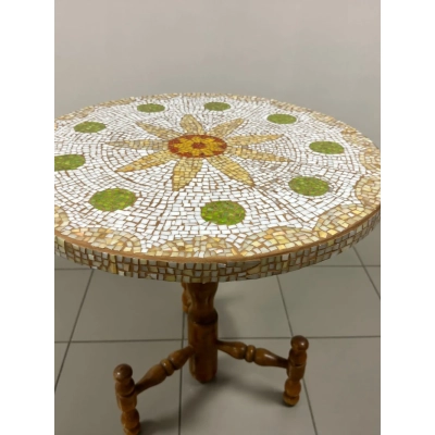 Stolik okrągły mozaika szklana (średnica 62 cm)