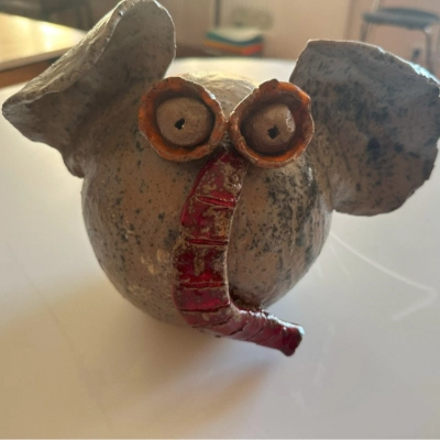 Figurka słoń ceramiczny